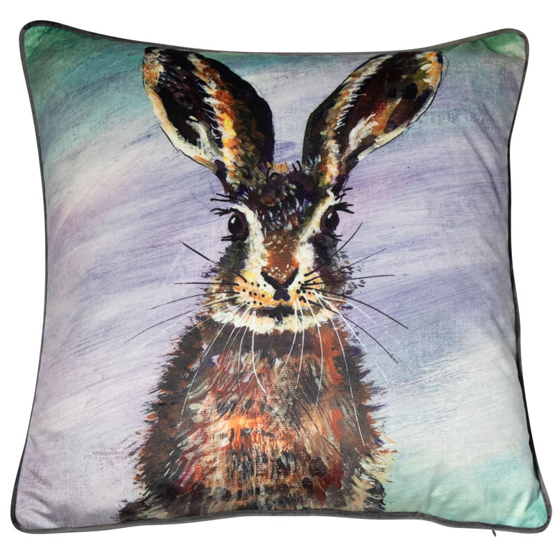 Bellfield Feather Abstract Square Throw Cushion