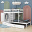 Lit superposé simple avec garde-robe Kadden Kids-1870327847