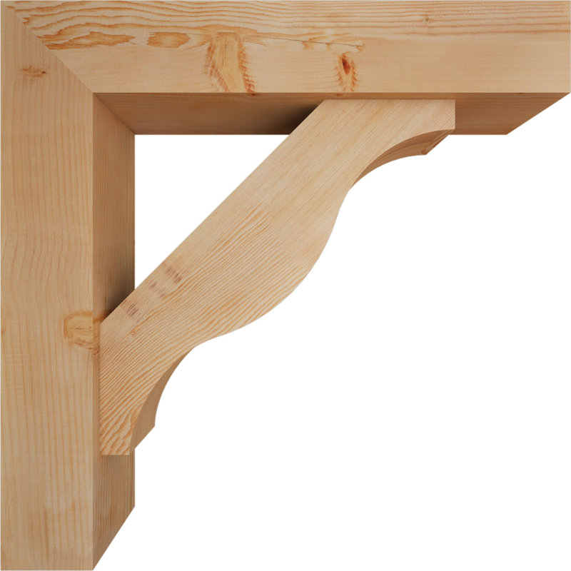 Support Funston Block avec support décalé, 34 x 34, Sapin Douglas de l 7 1/2 (lisse)