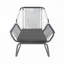 Fauteuil club d'extérieur en rotin PE