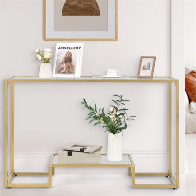 Aaloni 47.6cm Glass Top Console Table