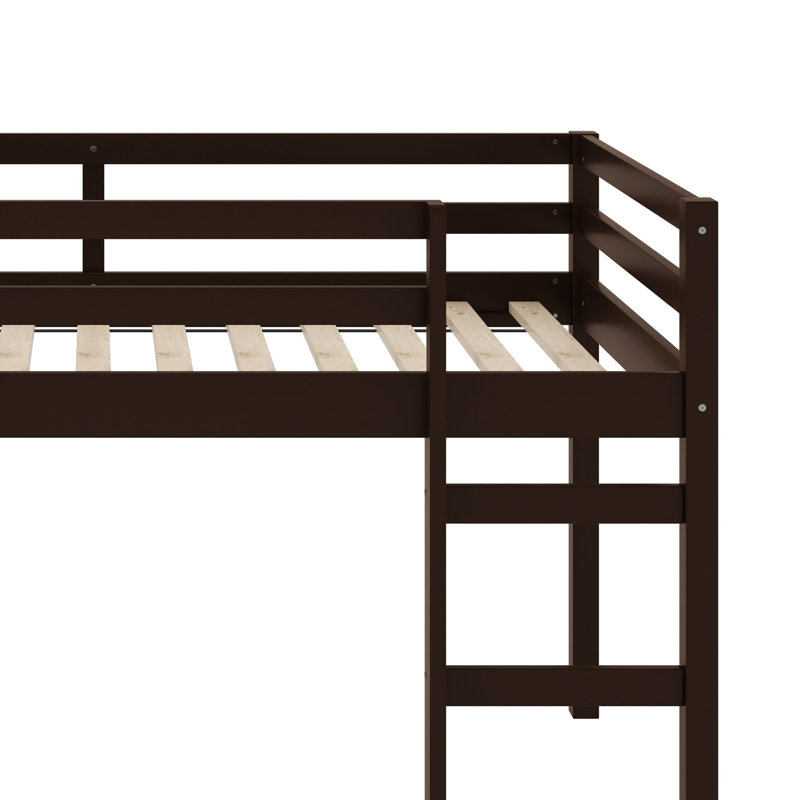Lit mezzanine moderne avec échelle intégrée, Espresso