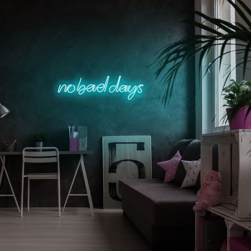 Bande lumineuse néon imperméable et flexible à DEL, couleur bleue, 13,8 x 11,8 x 0,8 pouces | Gabarit en mousse de PVC, courant continu 12 V, 8 W à 10 W par mètre | Système de suspension murale intégré, parfait pour la décoration intérieure et l'éclairage de fête
