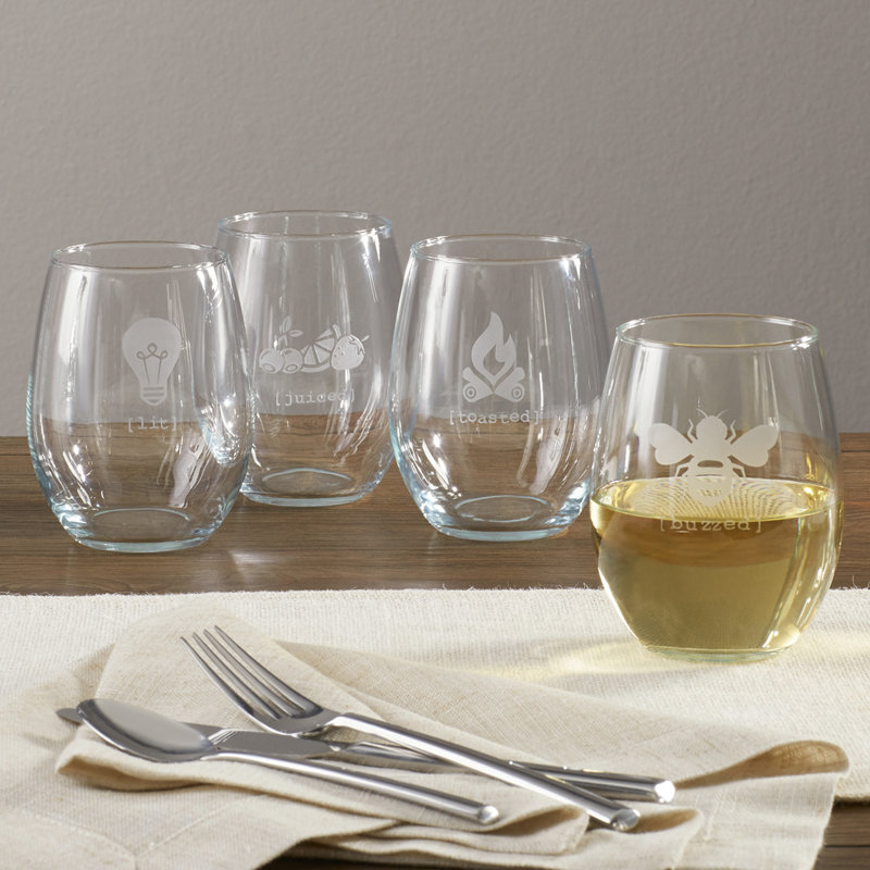 Delao 21 oz. Wine Glass Set