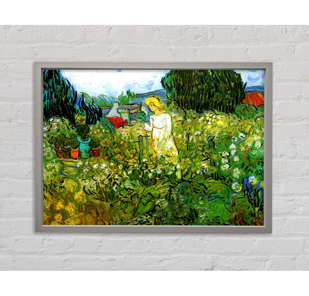 Van Gogh Marguerite Gachet Im Garten - Einzelner Bilderrahmen Kunstdrucke auf Leinwand