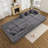Boneless Convertible Sectional Sleeper Sofa Bed Modular Compression Couch With Removable Back And Arm-330436998