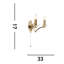 Roldan Mild Steel Candle Wall Light-944917213