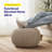 Cotton Round Pouf Foot Stool Ottoman -111721926