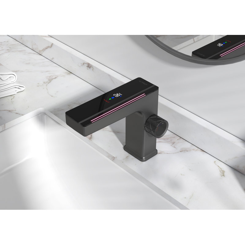 Robinet de lavabo de salle de bain, Gris mat