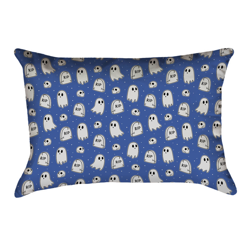 Coussin Katelyn Elizabeth, Polyester, Bleu