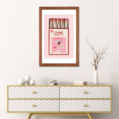 Matchbook Party - Wall Art Print - Framed Fine Art Paper