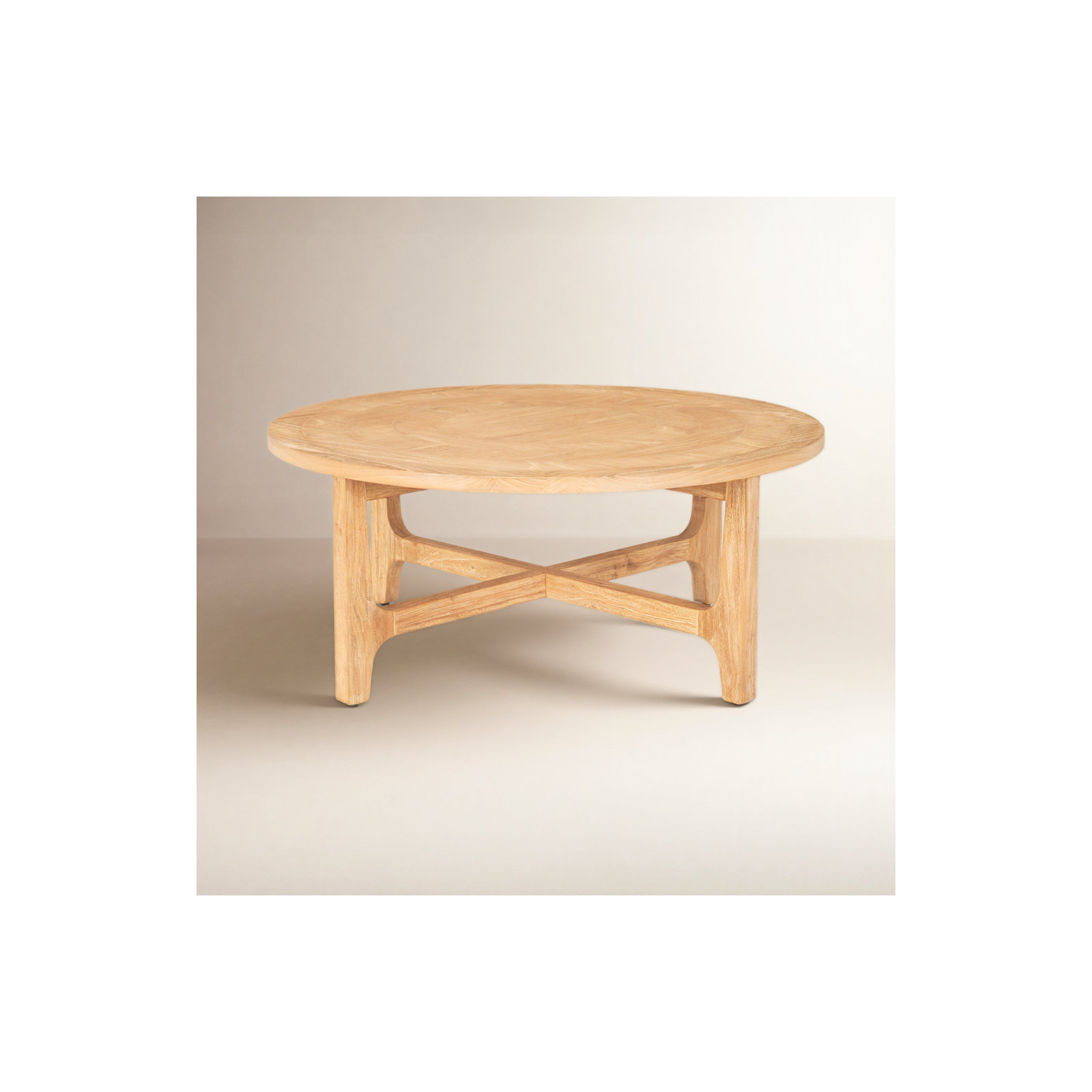 Peach Solid Wood Coffee Table