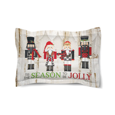 Couvre-oreiller en polyester casse-noisette