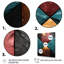 Carreaux de chevron bleu et rouge Elegance II - art mural abstrait-822439951-822439963