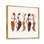 Belles silhouettes de danseurs afro-américains - Peinture sur toile