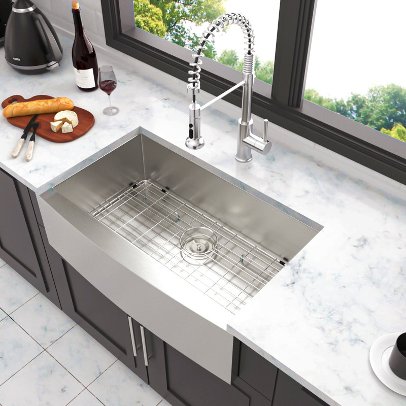 Évier de cuisine 36 en acier inoxydable 36 - 36 po