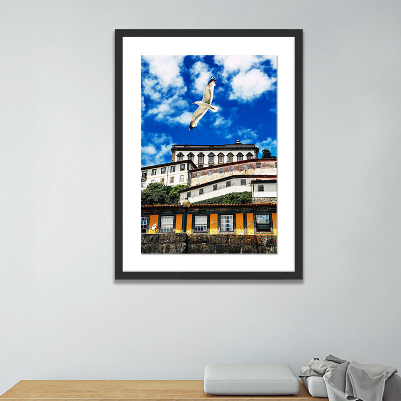 Seagull Color Print by Erica Singleton, Black, 60" H x 42" W x 2.5" D