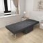 Lit pliant haute éponge avec bureau ajustable - gris pour utilisation en métal