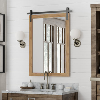 Rectangle Wood Wall Mirror