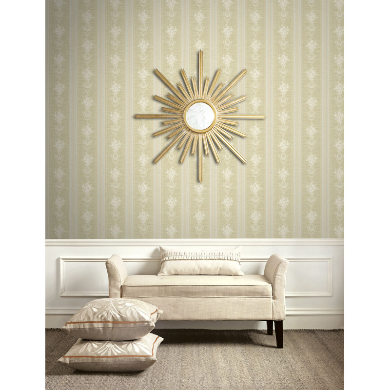 Rouleau de papier peint L 33 po x L 20,5 po One Allium Way, Beige
