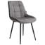 Melrose 41cm H Upholstered Upholstered Back Side Chair in Grey