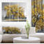 « big golden tree », reproduction de photo à multiples images sur toile tendue