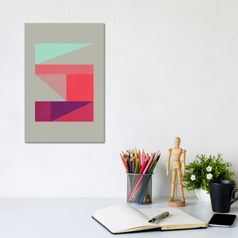Triptych II by Susana Paz - Wrapped Canvas Print, 30.48cm H x 20.32cm W x 1.91cm D