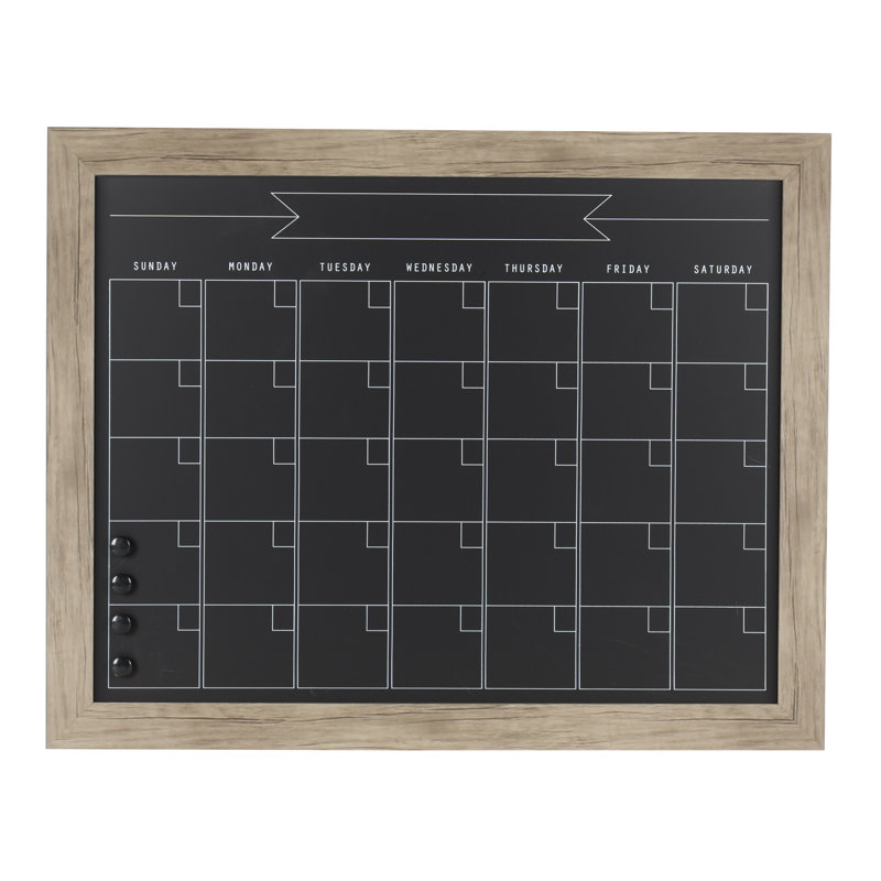 Tableau noir mural magnétique Brucie, Brun rustique, H 29 po x l 23 po