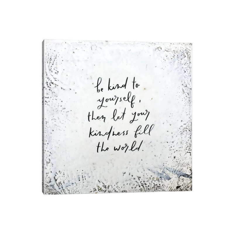 Be Kind by Britt Hallowell - Wrapped Canvas Gallery-Wrapped Canvas Giclée, 30.48 cm H x 30.48 cm W