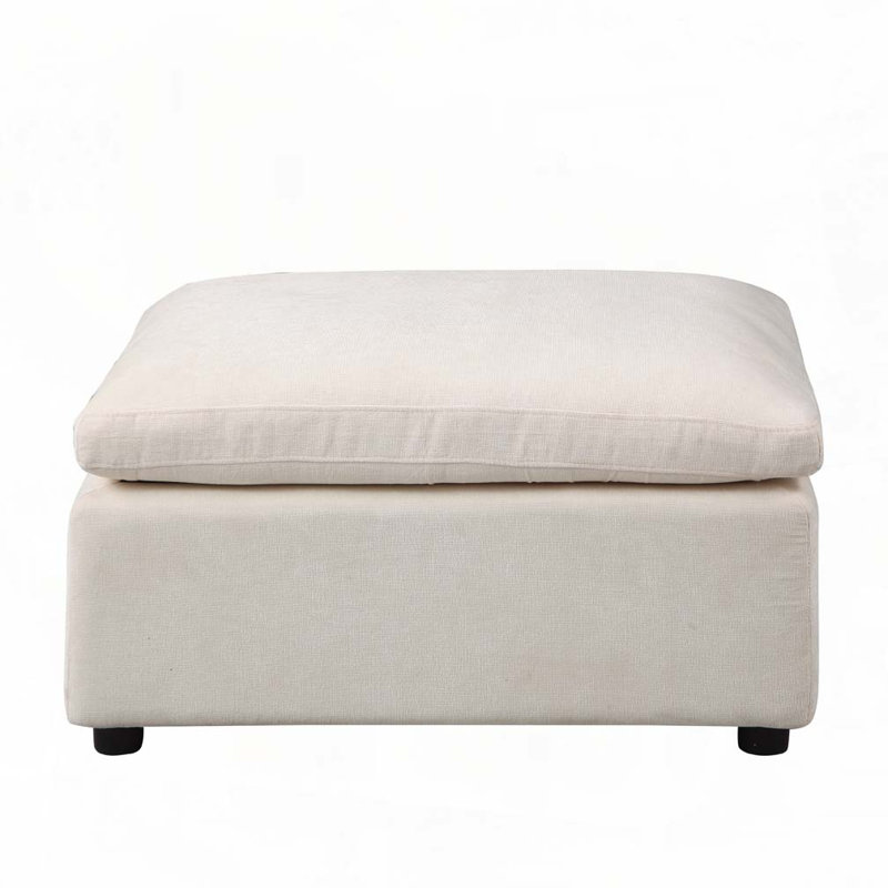 Repose-pieds modulaire rembourré pour canapé modulaire
