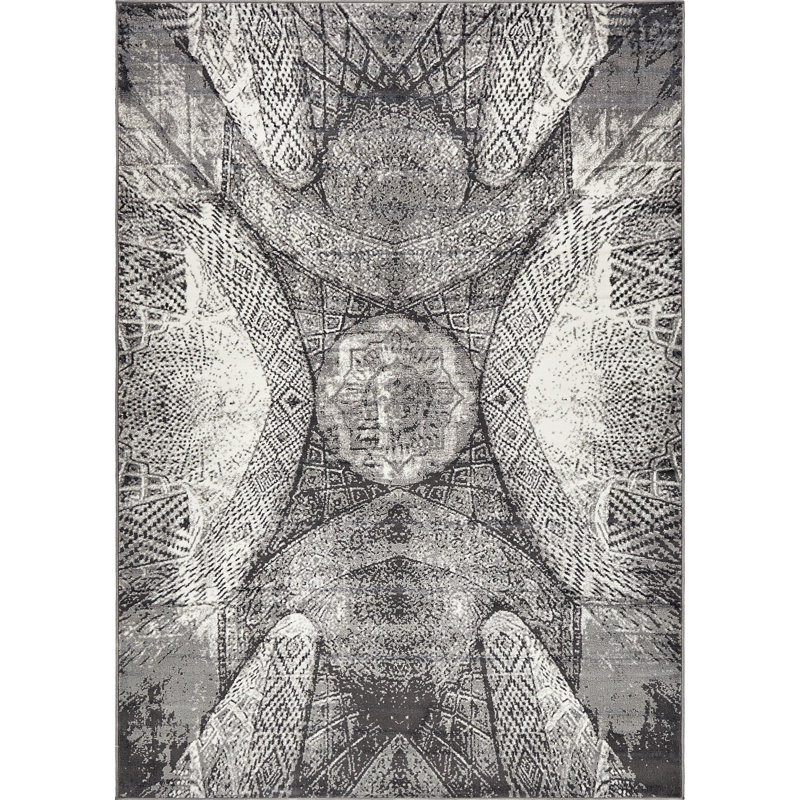 Geometric Area Rug, Rectangle 66 x 91cm