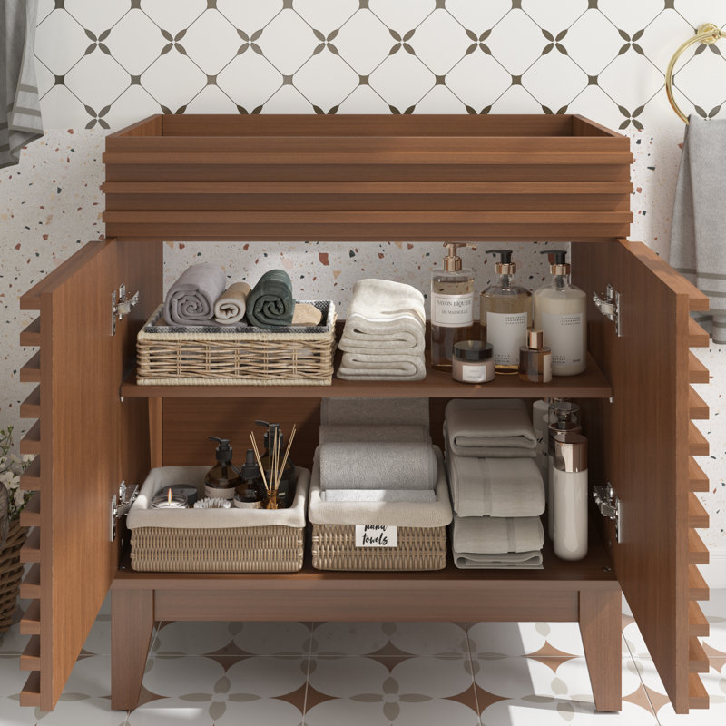 Base de meuble-lavabo simple 30 po Mid-Century