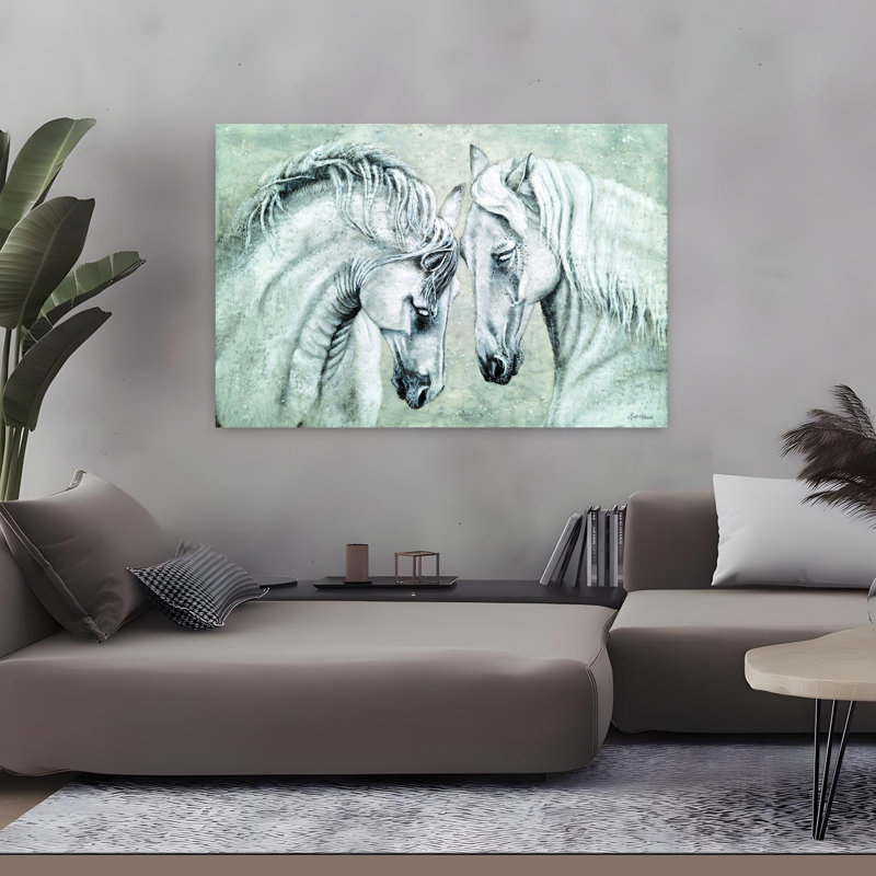 Sans mots, art cheval contemporain, H 32 po x l 48 po