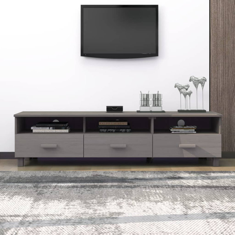 Meuble télé pour téléviseur de 54 po ou moins Hamar, Gris clair