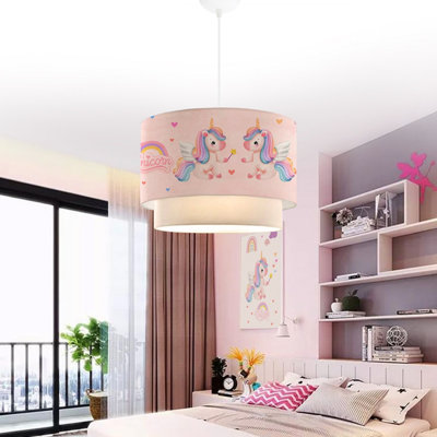 Elegant Fabric Chandelier Light Fixture, 11.8 in Cap Diameter x 7.9 in Cap Height, Total Height: 27.6 in | E27 Max 40W | Stylish Home Lighting for Living Room, Dining Room & Bedroom, Modern Design & Warm Ambiance