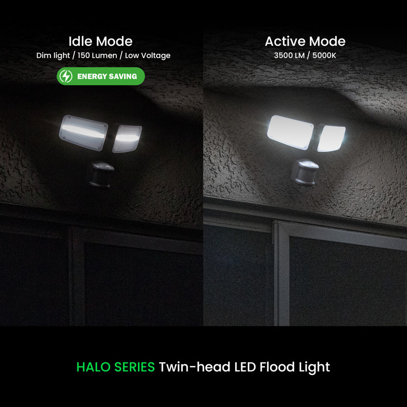 Halo Series 2-head Security Flood Light