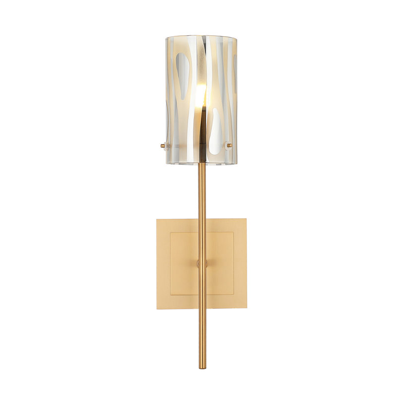 Chroman Empire 1 Light Sconce, Satin Gold