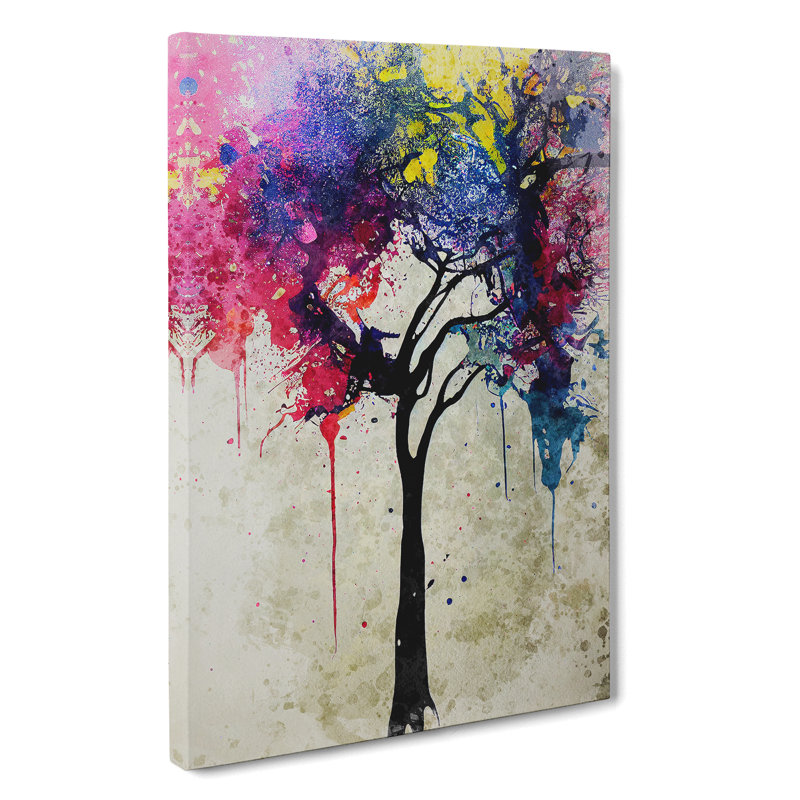 Dripping Tree - Wrapped Canvas Print, 50cm H x 35cm W