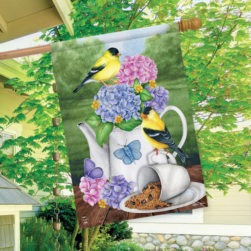 Drapeau de la maison du thé