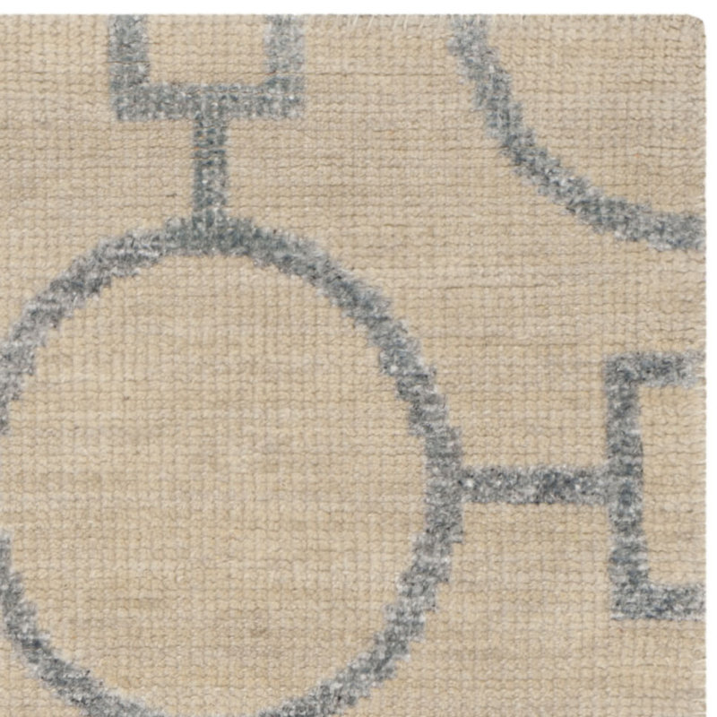 SantaBarbara Geometric Cotton Hand Woven Area Rug, Rectangle 122 x 183 cm