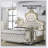 Lucienne Beige Velvet Ek Bed With Led
