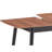 Spacious Rectangular Tabletop - Natural And Black Finish Options Table Base For Dining Purposes