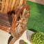 Chaise adirondack en bois massif wagon-wheel Ibrahim