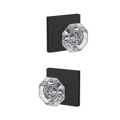 Alexandria Hall-Closet and Bed-Bath Glass Knob with Collins Trim