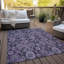 Tapis mauve / gris en polyester tissé à la machine Malchow-95853549