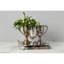 Vintage Metal Hotel Tray - 15.7"L x 12.7"W x 2"H