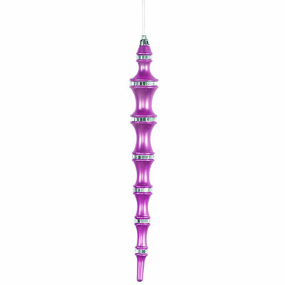Shatterproof Icicle Finial Christmas Ornaments 12"