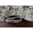 One-of-a-Kind 4' x 6'1" New Age Rectangle Silk and Wool Area Rug in Blue and Ivory