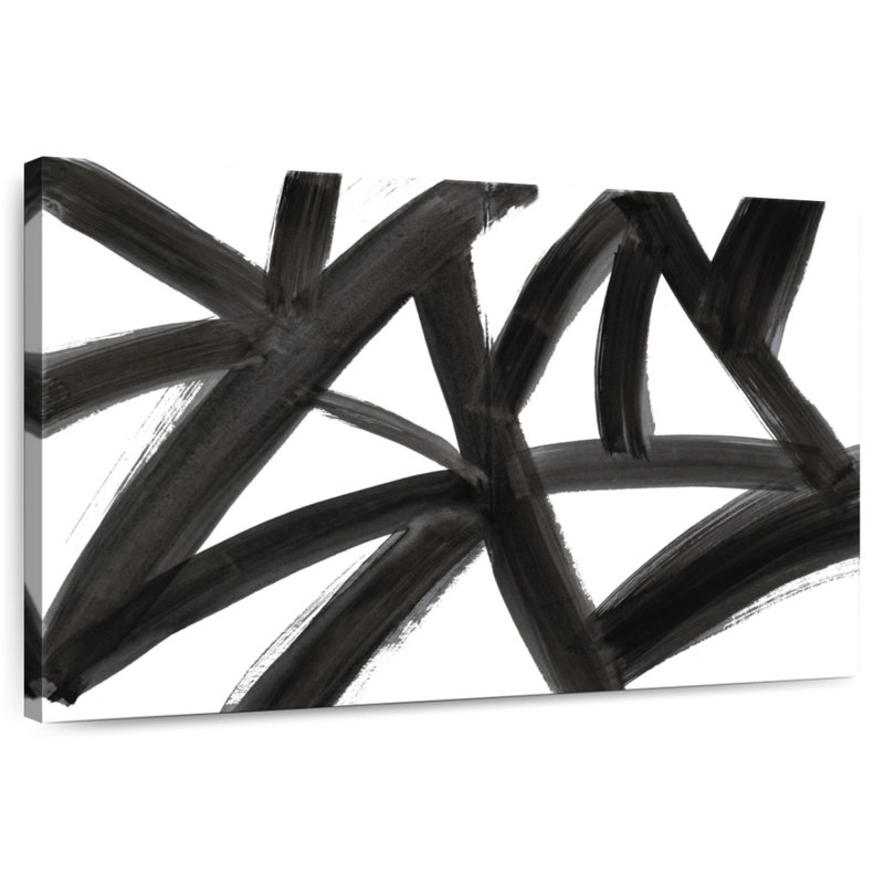 Avery Black Roads Abstract, 8" H x 12" W