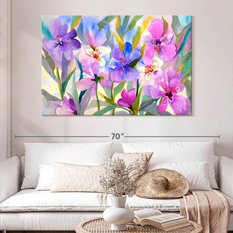Harnek Iris Fields, 34" H x 51" W